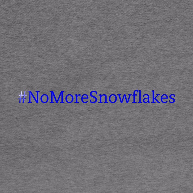 No More Snowflakes - Blue by Colveraft Designs